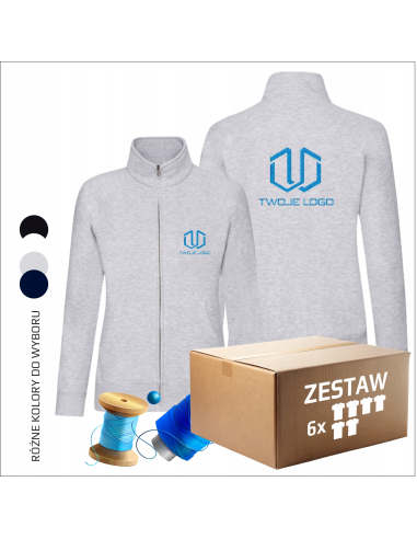 Damska bluza Kobiecy fason TWOJA GRAFIKA Twój projekt logo 6 sztuk