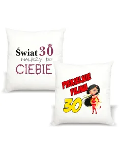 Foto Poduszka Nadrukiem Prezent na Urodziny 30 z Nadrukiem