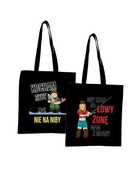 Eko Torba Prezent dla Wędkarza Kocham Ryby Personalizowany