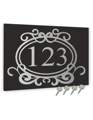 Tabliczka Tablica Adresowa Aluminiowa Wkrętami Dibond