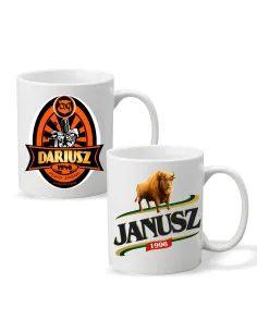 Foto Kubek Nadrukiem Imieniem Prezent Piwosza z Nadrukiem