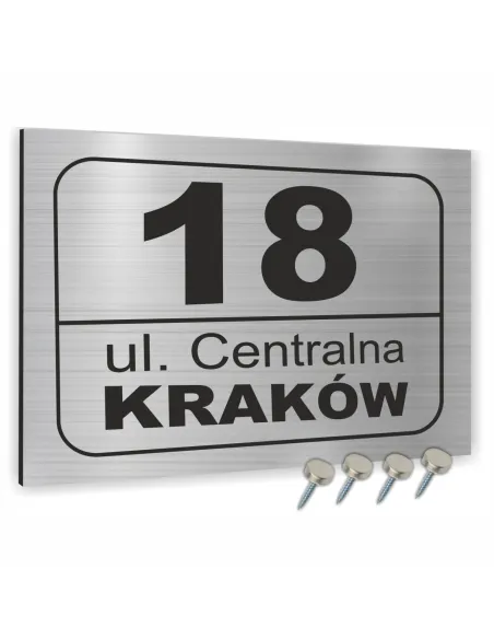 Tabliczka 30x20 cm Tablica Adresowa Aluminiowa Różne