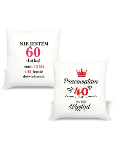 Foto Poduszka Prezent Urodziny 30 40 50 60 70 z Nadrukiem