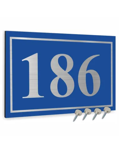 Tabliczka 30x20 cm Tablica Adresowa Aluminiowa Niebieskie