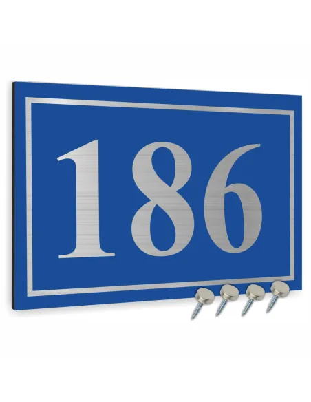 Tabliczka 30x20 cm Tablica Adresowa Aluminiowa Niebieskie