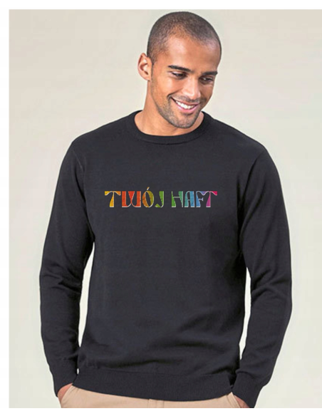 Męski sweter PERSONALIZOWANY HAFT Logo Twoja grafika 12 sztuk