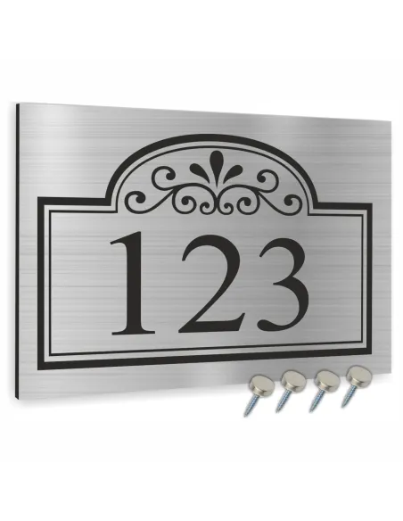 Tablica Adresowa 30x20 cm Metalowa Nazwa Ulicy Aluminium