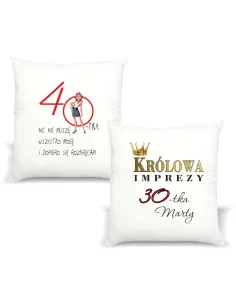 Foto Poduszka Prezent Urodziny Królowa 30 40 50 z Nadrukiem