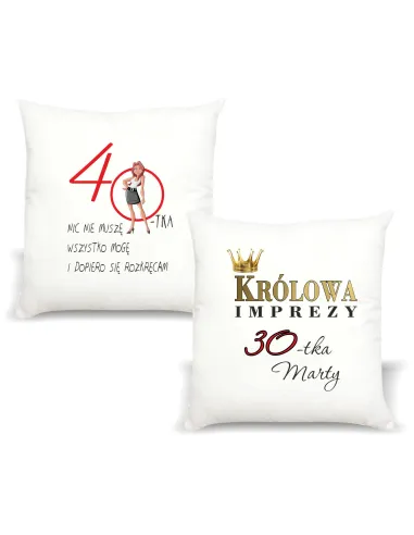 Foto Poduszka Prezent Urodziny Królowa 30 40 50 z Nadrukiem