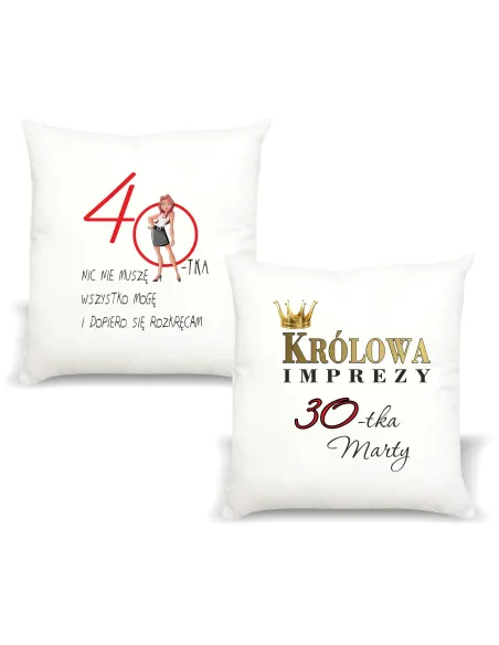 Foto Poduszka Prezent Urodziny Królowa 30 40 50 z Nadrukiem