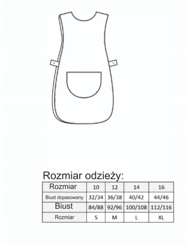 Fartuch do pracy PERSONALIZOWANY HAFT Twoje logo firmy 12 sztuk