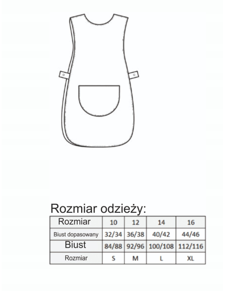 Personalizowany fartuch damski TWOJA GRAFIKA Twoje odzież robocza