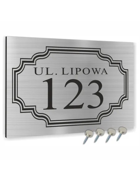 Tablica Adresowa Metalowa Nazwa Ulicy Aluminium Napis