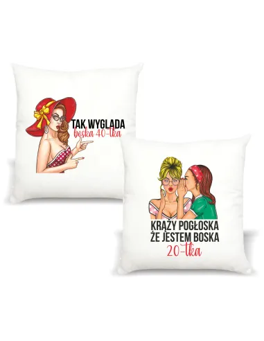 Foto Poduszka Prezent Urodziny Boska 20 40 Tka z Nadrukiem