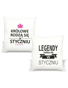 Poduszka Prezent Narodziny Legedny Królowe Rodzą z Nadrukiem