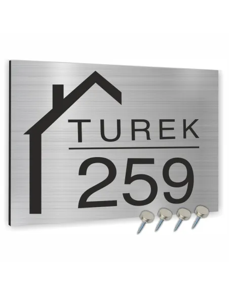 Tablica Adresowa 30x20 cm Numerem Domu Różnymi Motywami