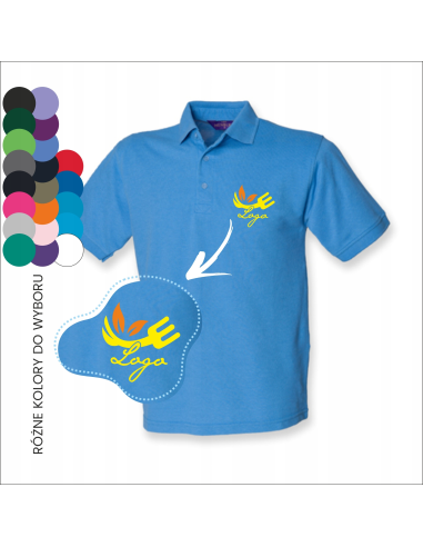 Koszulka polo męska Własny logo Nadruk Grafika Odzież reklamowa 12 sztuk