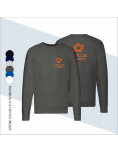 Męski sweter raglan Lightweight Twoje Logo Nadruk Personalizacja