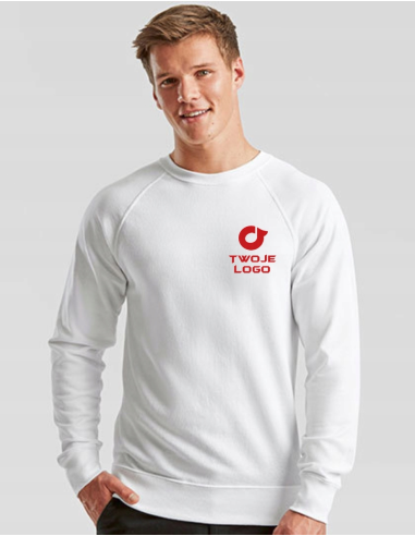 Sweter męski lightweight raglan Twój Haft Nazwa Personalizacja 6 sztuk