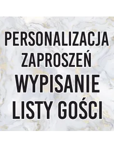 Personalizacja Zaproszeń Wypisanie Listy Personalizacja