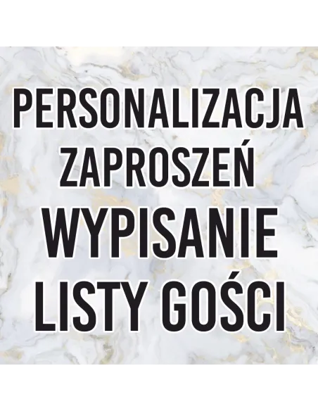 Personalizacja Zaproszeń Wypisanie Listy Personalizacja