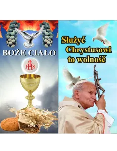 Baner 200x100 cm Elegancki Deokracji Ołtarza Boże Ciało
