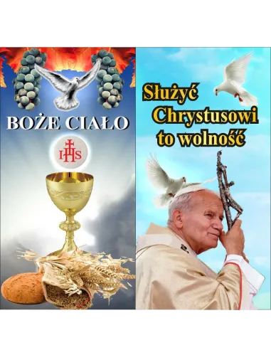 Baner 200x100 cm Elegancki Deokracji Ołtarza Boże Ciało