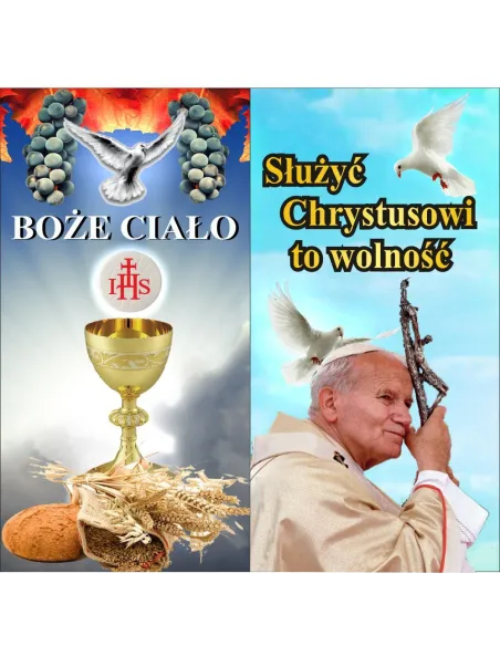 Baner 200x100 cm Elegancki Deokracji Ołtarza Boże Ciało