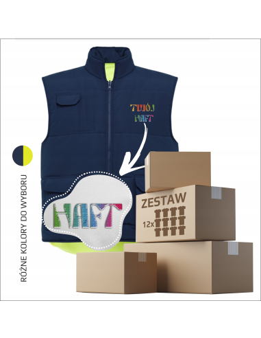 Personalizowana kamizelka softshell z haftem Twój logotyp Identyfikacja zes