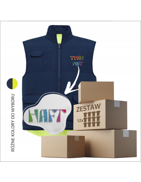 Personalizowana kamizelka softshell z haftem Twój logotyp Identyfikacja zes