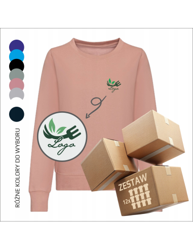Personalizowana damska bluza basic z haftem Personalizacja Odzież reklamowa
