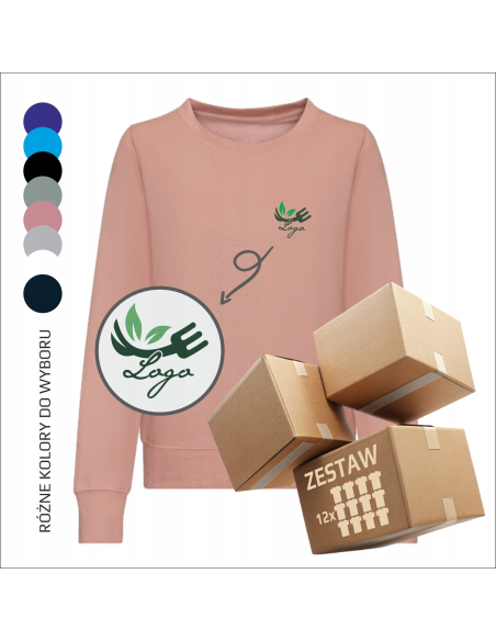 Personalizowana damska bluza basic z haftem Personalizacja Odzież reklamowa