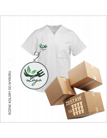 Personalizowana tunika unisex Twoje logo Dowolny tekst Haft Odzież reklamow