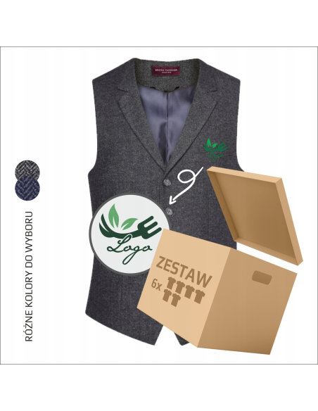 Kamizelka męska | Personalizowany haft | Logo i personalizacja | 6 sztuk