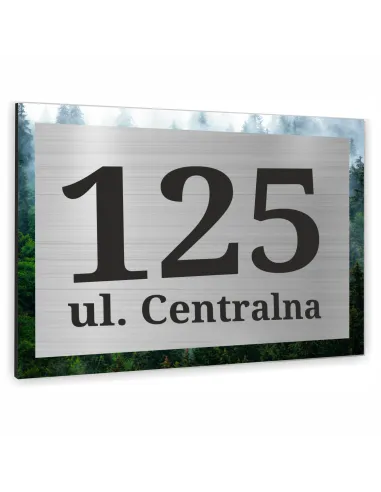 Tablica Adresowa Nazwa Ulicy Aluminium Kraj Obraz 30x20cm