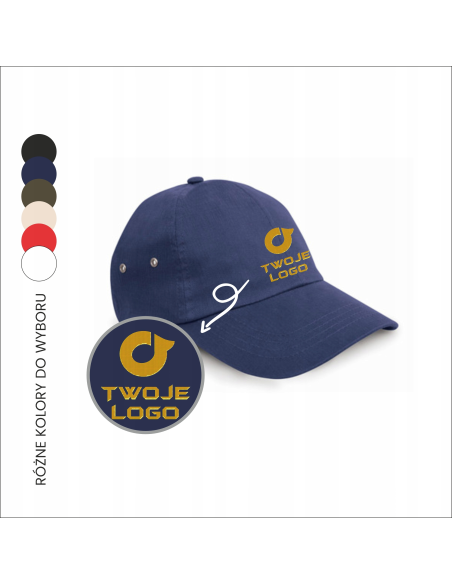 Czapka 6-panelowa z haftem | Odzież reklamowa | Personalizacja