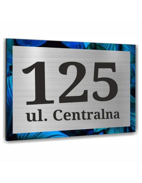 Tabliczka Numer Budynek Aluminium Kolorowy Nadruk 30x20cm