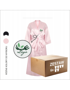 Szlafrok z personalizowanym haftem | Odzież reklamowa | Logo firmy 6szt