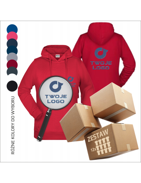 Damska hoodie z personalizacją | Haft | Odzież promocyjna
