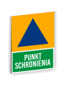Tablica informacyjna Znak PUNKT SCHRONIENIA SCHRON 40x30 cm