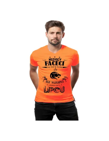 Koszulka z Nadrukiem na Prezent Znak Zodiaku Lew Miesiąc