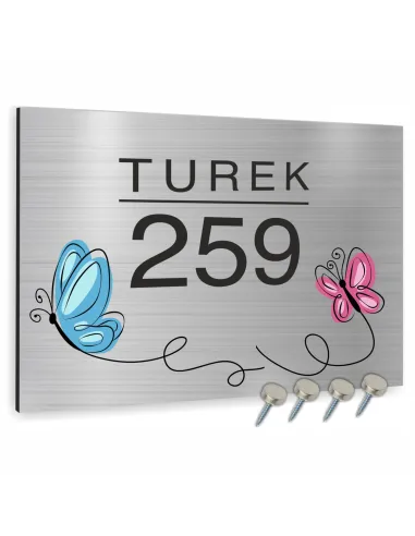 Tabliczka 40x30 cm Tablica Adresowa Numerem Domu Dibond