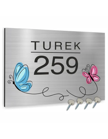 Tabliczka 40x30 cm Tablica Adresowa Numerem Domu Dibond