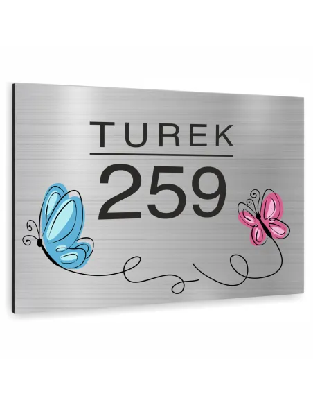 Tabliczka 40x30 cm Tablica Adresowa Numerem Domu Dibond