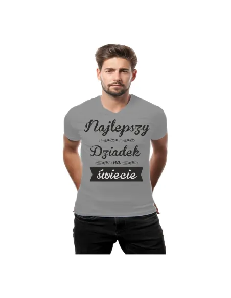 Koszulka z Nadrukiem Najlepszy Dziadek Świecie – Prezent