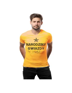 Koszulka z Nadrukiem Narodziny Gwiazdy Rok Foto Prezent