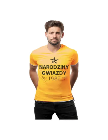 Koszulka z Nadrukiem Narodziny Gwiazdy Rok Foto Prezent