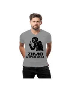 Koszulka – Dla Mężczyzny Śmieszna Nadrukiem Zimo Wypier