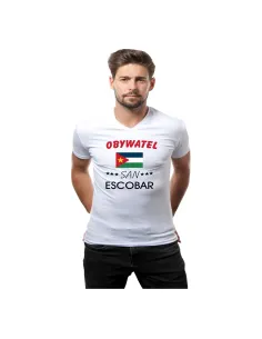 Śmieszna Koszulka z Nadrukiem Obywatel San Escobar Fajne