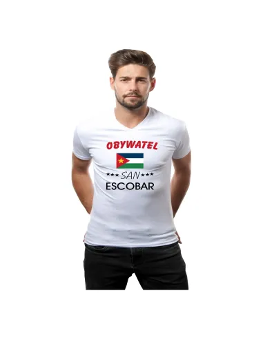 Śmieszna Koszulka z Nadrukiem Obywatel San Escobar Fajne